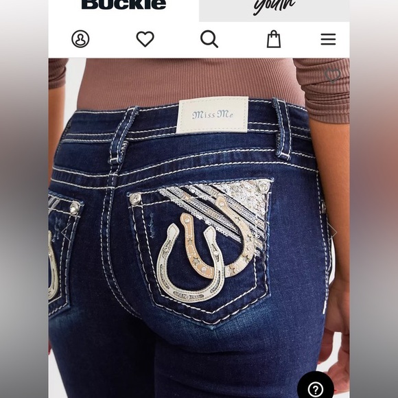 Like New Miss Me Low Rise Boot Stretch Jeans size 26 - Picture 12 of 12